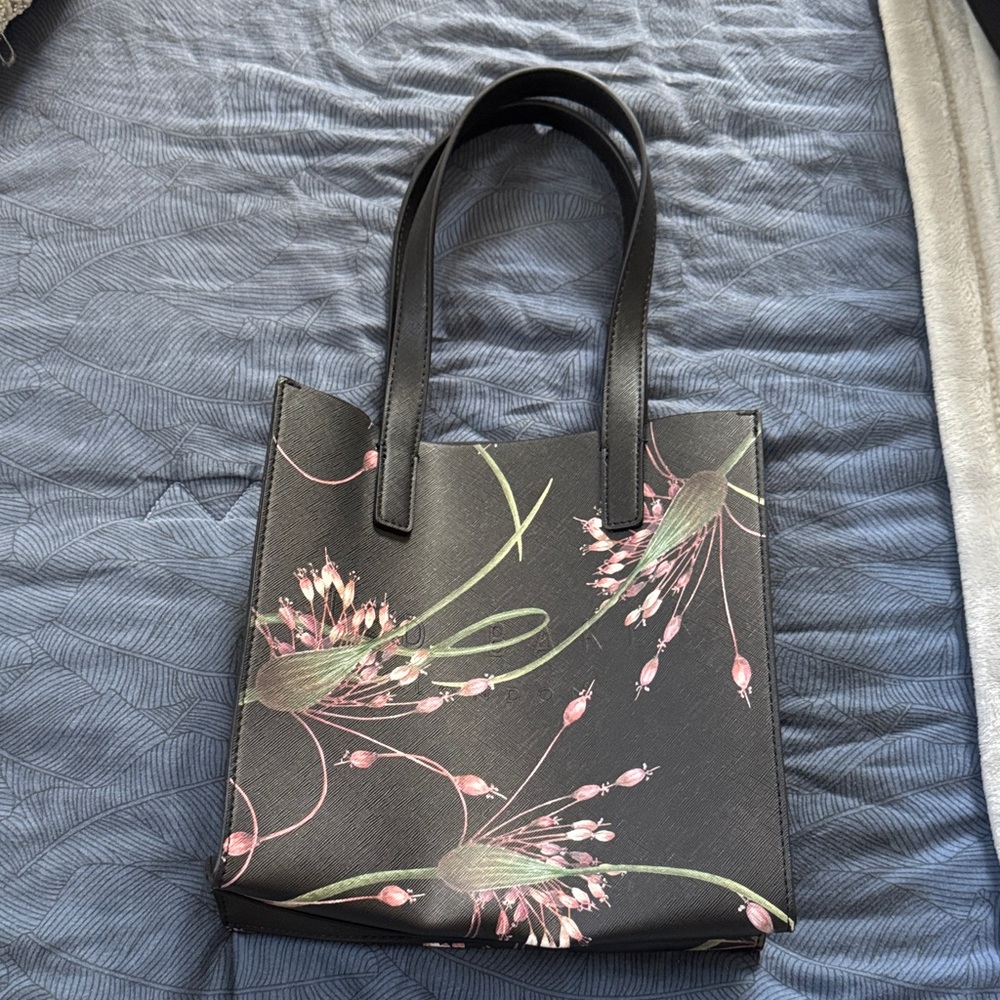 Ted Baker Floral Black Tote Bag